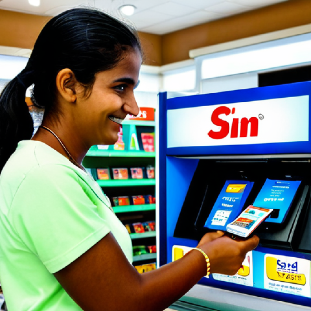 Buying a Local SIM Card**

"A tourist, fully clothed in appropriate vacation attire, purchasing a local SIM card at a brightly lit Emtel store in Grand Baie, Mauritius. The vendor is assisting with the activation. Safe for work, professional setting, perfect anatomy, correct proportions, well-formed hands, appropriate content, family-friendly."

**