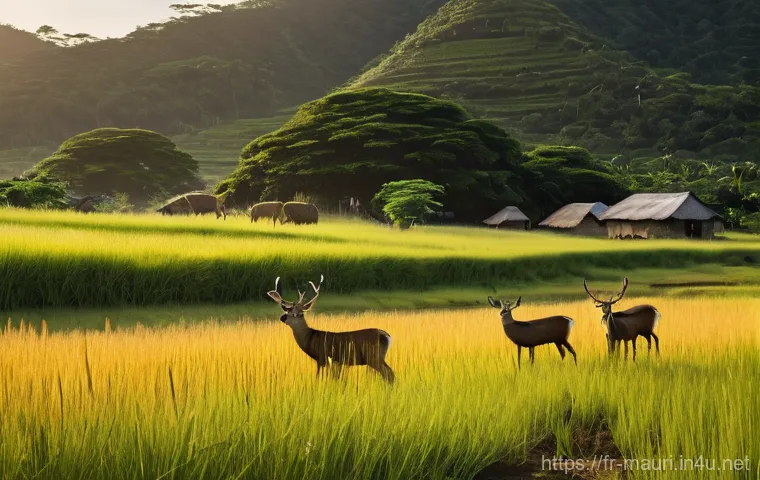 모리셔스 오프로드 어드벤처 - **Prompt:** "A serene, secret waterfall cascades into a crystal-clear natural pool nestled deep with...